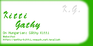 kitti gathy business card